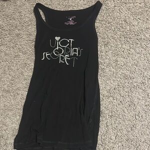 Victoria's Secret Black Fitted Sleeveless Tank Top